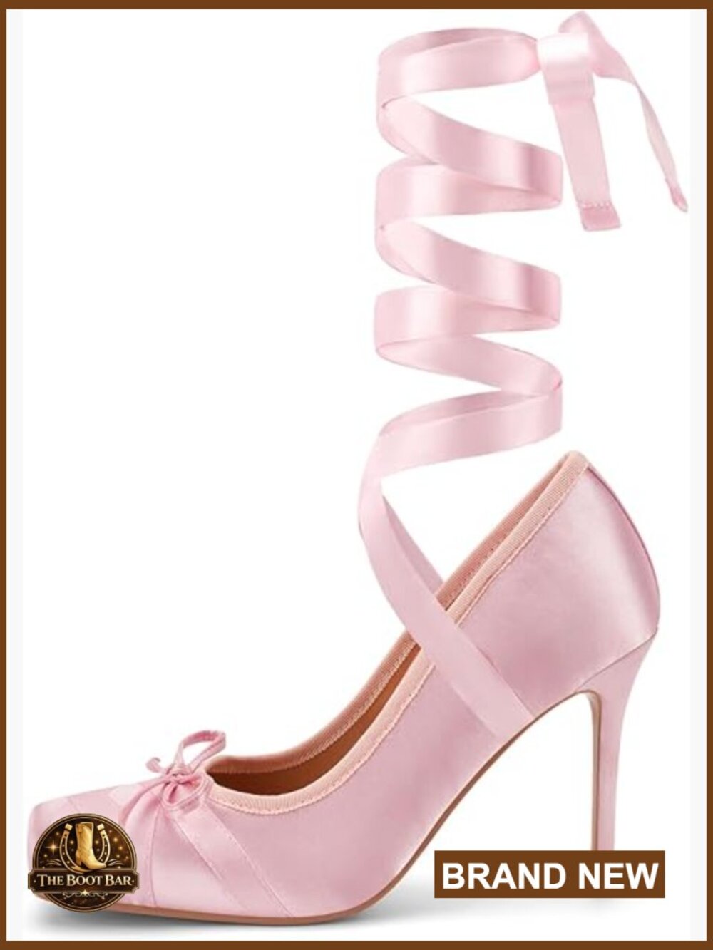 Satin Ballet Heels Lace Up Bow Square Toe Stiletto High Lolita Mary Janes Pumps - Picture 1 of 7